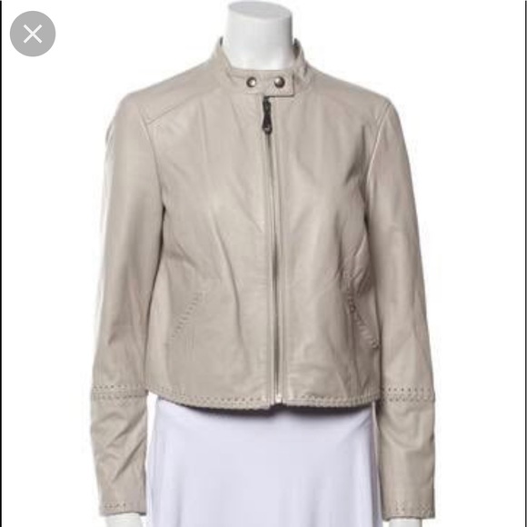 Rebecca Minkoff - Grey Neva Jacket (Stoner Biker Jacket) - Picture 4 of 4